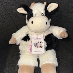 Microwaveable Black & White Cow - Cozy Plush Heatable Lavender Scented Stuffed Animals
