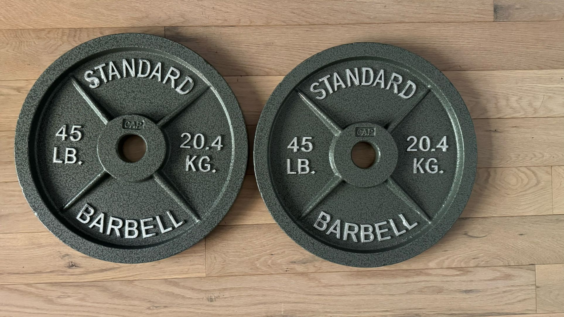 45lb Standard Barbell Plates (2)