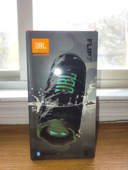 JBL Flip 7 Mini Portable Wireless Bluetooth Outdoor Stereo camo