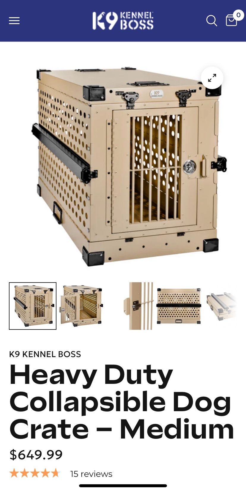 (NEW) K9 KENNEL BOSS (Medium Size)