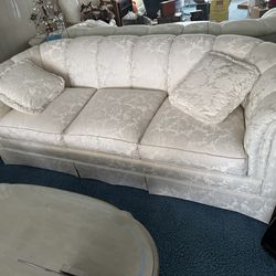 Adams & Walda Drexel Heritage Cream Sofa Couch