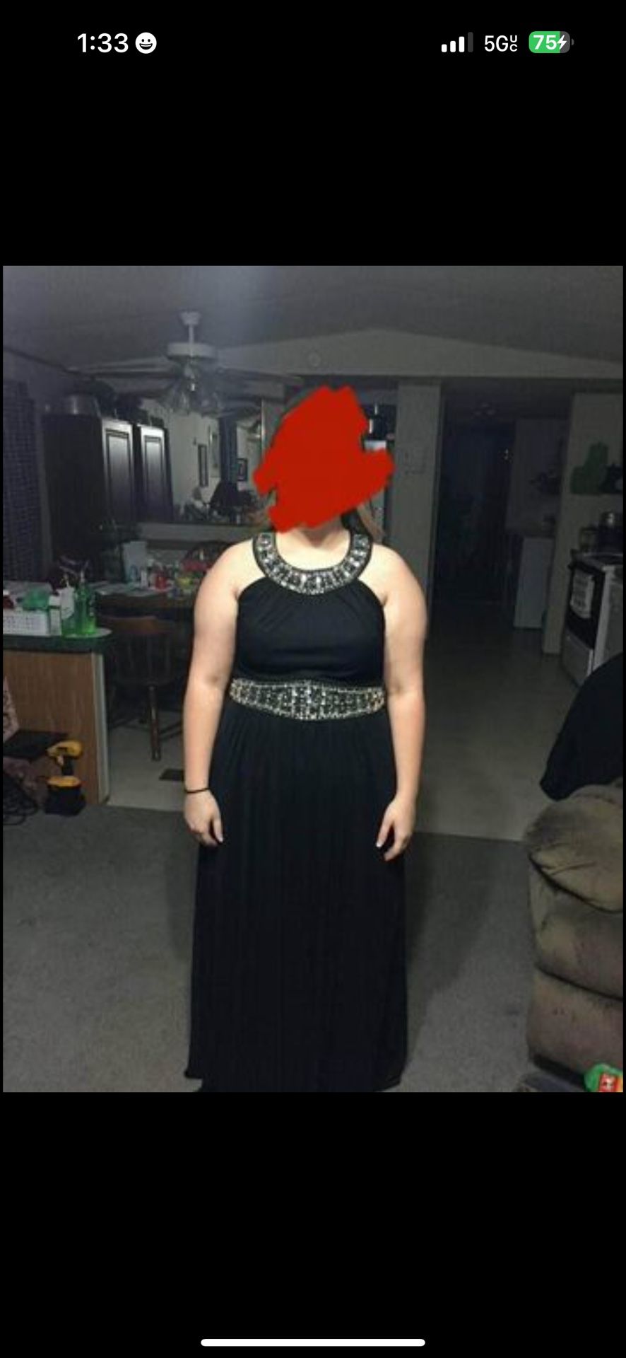 Prom Dress 3X And Shoes Size 5.5 Or 6