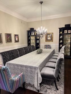 Bernhardt velvet chairs