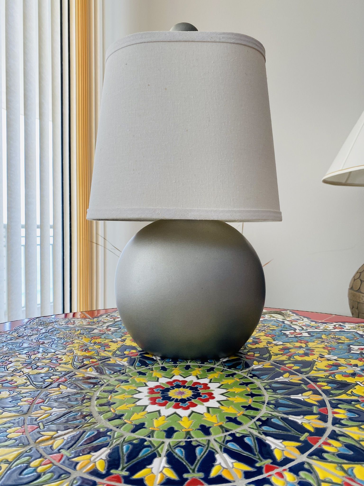 Elegant Designer Table Lamp. 17” tall. Like new condition. Great bargain.