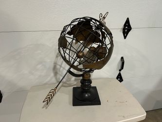 Large Metal Decorative Globe
