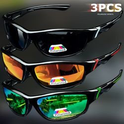 3-Pack Polarized Sport Sunglasses – Black, Orange & Blue
Price: $20 per 3-pair set
