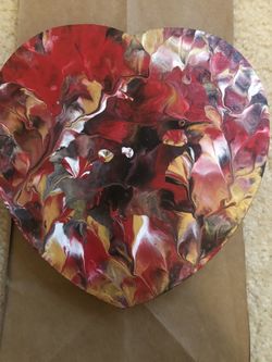 Original art - heart on canvas