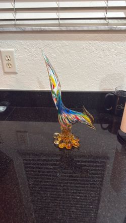 Murano Blown Glass Rooster 