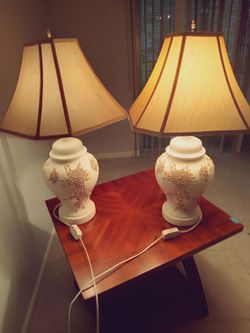 Living Room Glass Lamps and Shades floral design overlay