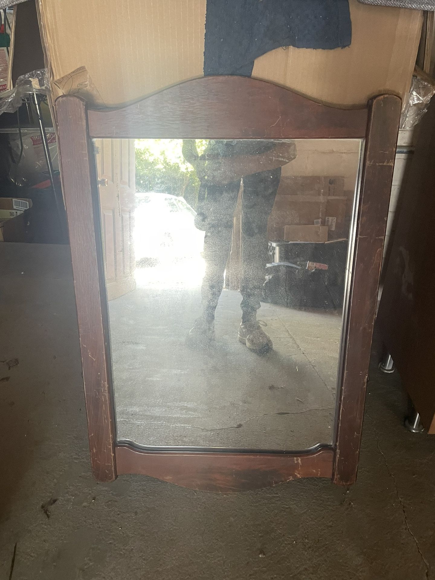 Small vintage mirror H 27.5in W 19in