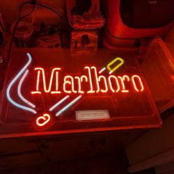 Vintage Working Neon Marlboro Sign