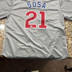 Sammy Sosa Autographed Jersey