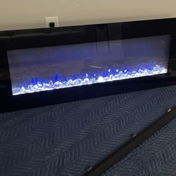 50’ Inches Electric Fireplace. Wall Mount 