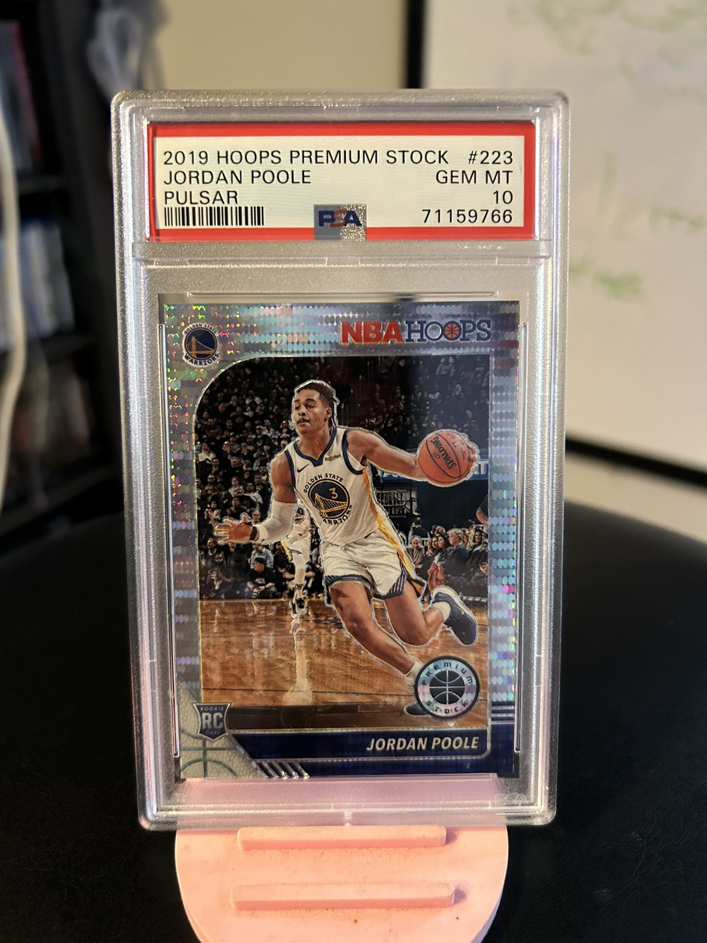 2019 Jordan Poole Hoops Premium Stock Rookie PSA10š„
