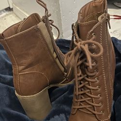 Brown Boots With Heel 