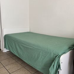 Twin Bed W/ Mattress 