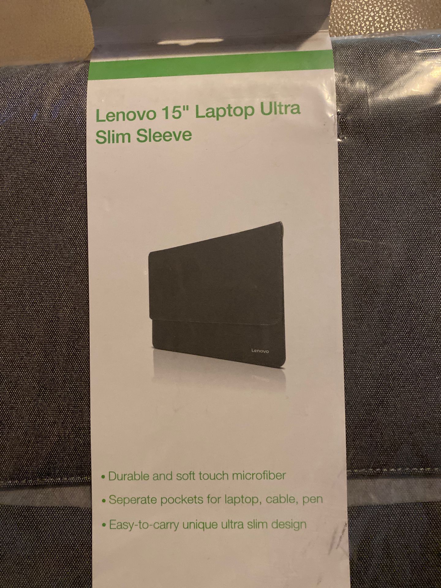 Lenovo 15” laptop ultra thin sleeve