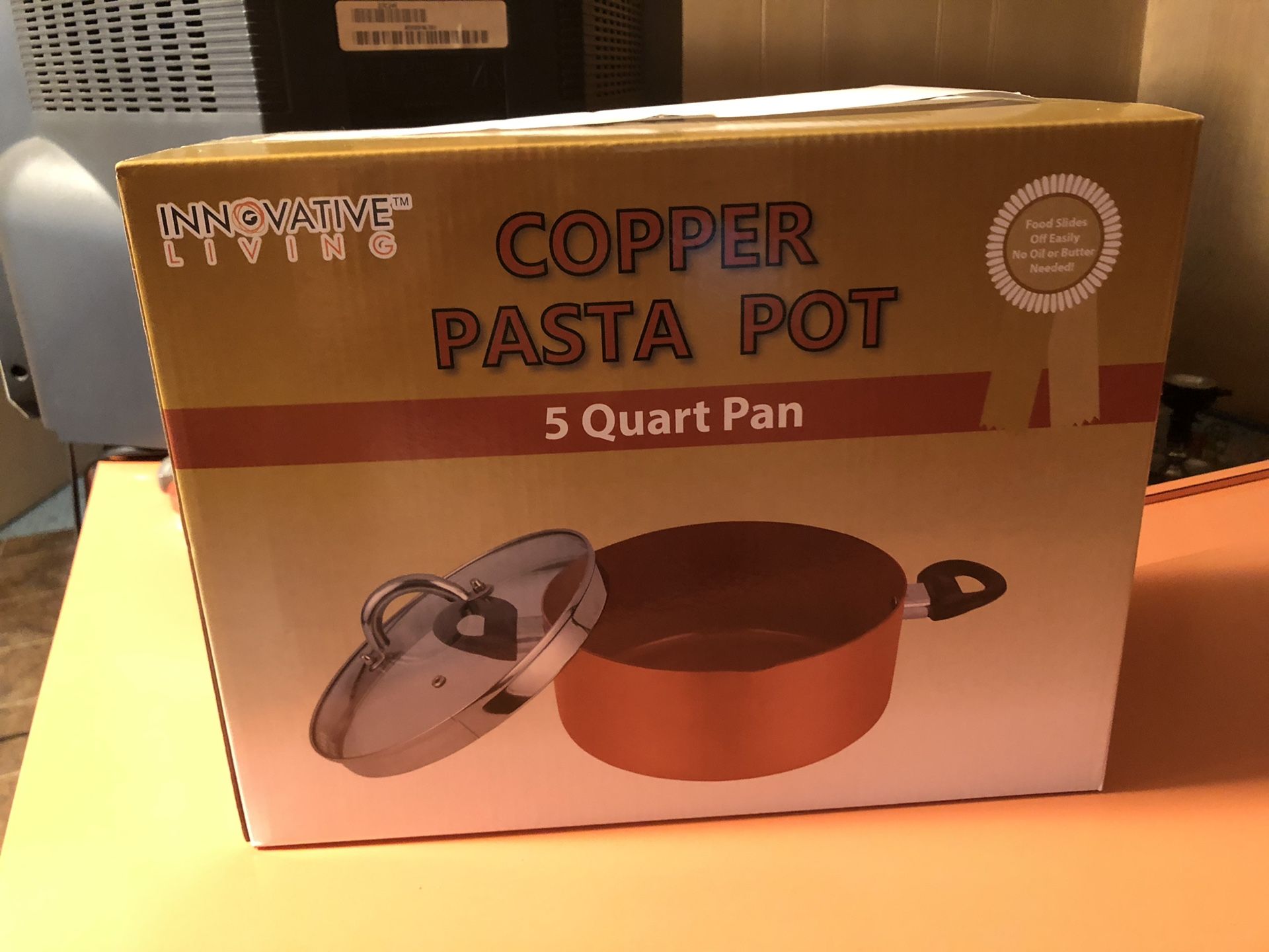 5 quart cooking copper pot, new in package.