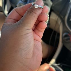 14k White Gold .5 Carat Diamond Ring