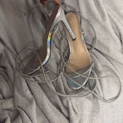 Sparkly Strap Heels 