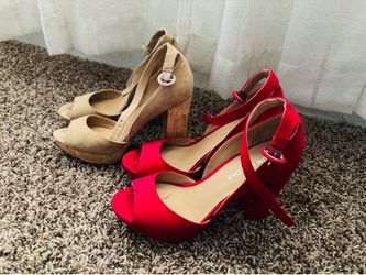 Sandalias size 7.       $12  Cada uno de los artículos que se