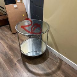 Mirror And Glass Coffee/End Table 
