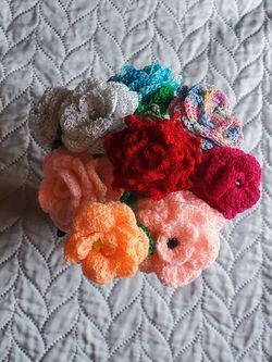 Lapiceros De Flores A Crochet