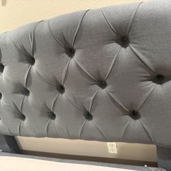 Upholstered Queen Bed Frame with Box Spring