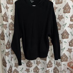 women's black knit fitted hoodie