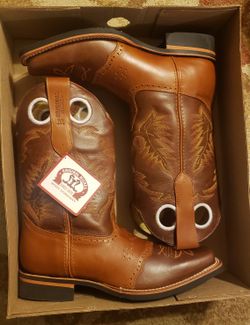 Men's Leather Boots Size 7.5/Women's Size 9 Botas Para Hombre Numero 7.5/Mujer Numero 9