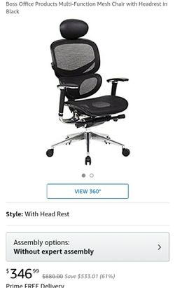 New assembled office chair boss office