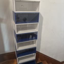 Plastic Like New Stackable Sneaker Cases