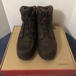Red Wing Boots Chocolate Brown With Toe Protection 