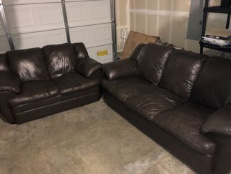 Leather Couches (brown)