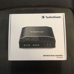 Rockford Fosgate R2-500X1 Amplifier 500 Watts 1 Channel Bass Amplifier With Bass Knob 