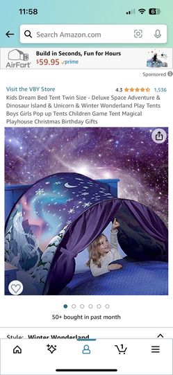 Dream Tent For Child’s Bed 