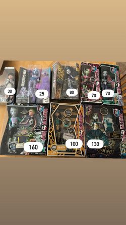 Monster high dolls in box
