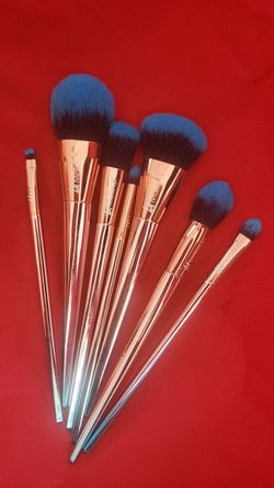 7Pcs Blue color Unicorn makeup brush set