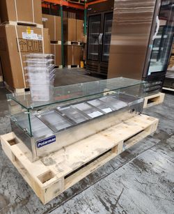 💰HUGE news! Polarman RT-1500L-2 59 inch Countertop Refrigerated Salad Display Case 6 * 1/3GN