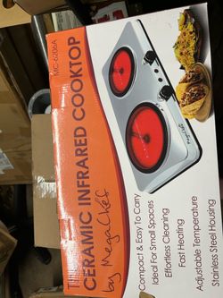 Ceramic infrared cooktop by mega chef