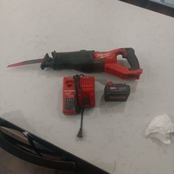 Milwaukee Sawzall Plus Battery And Charger