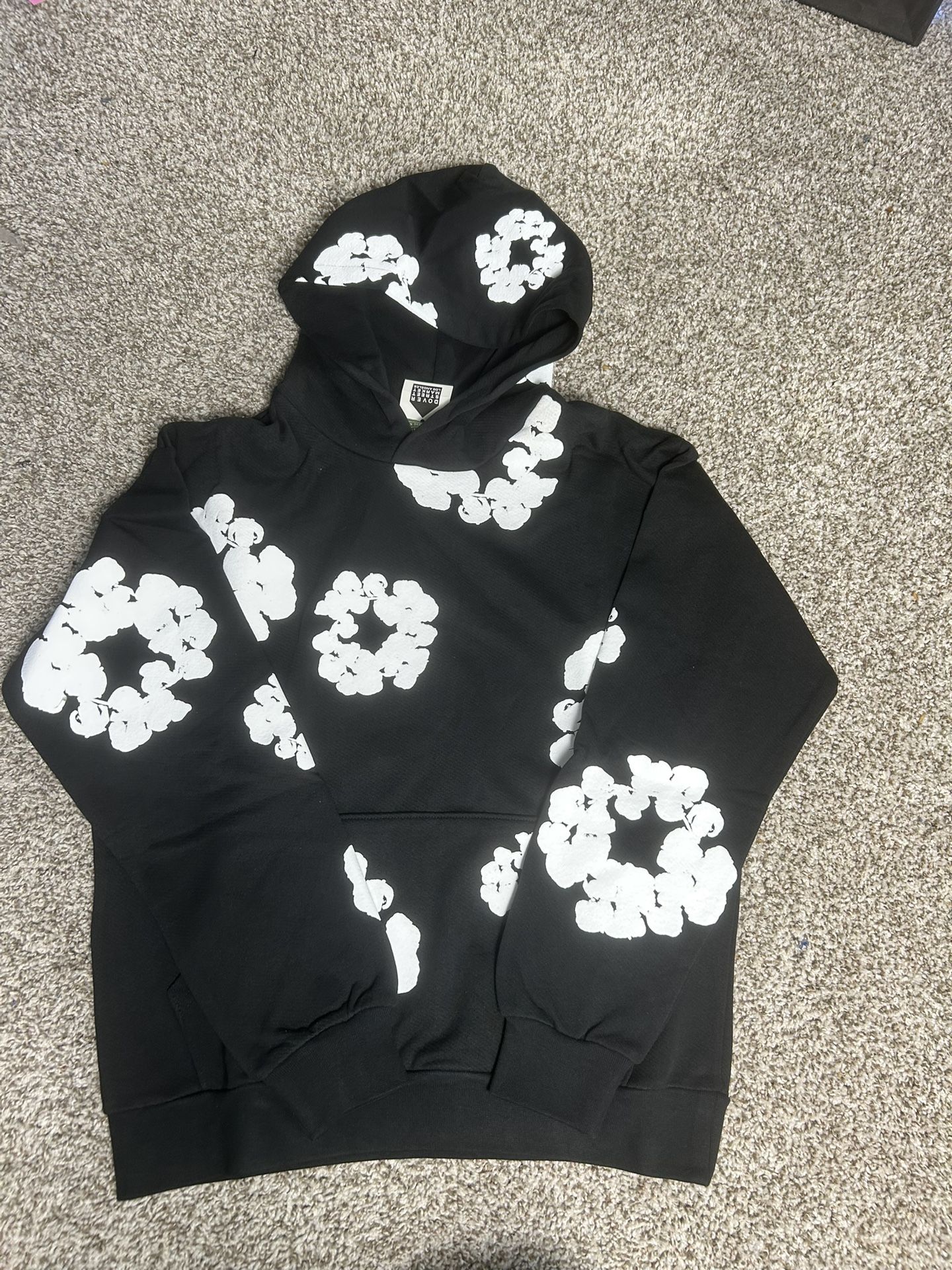 Black and white Denim Tears hoodie