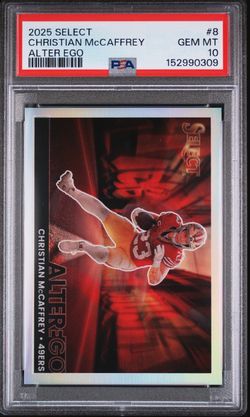 Christian McCaffrey: PSA 10 Alter Ego Case Hit SSP - 2025 Select Football