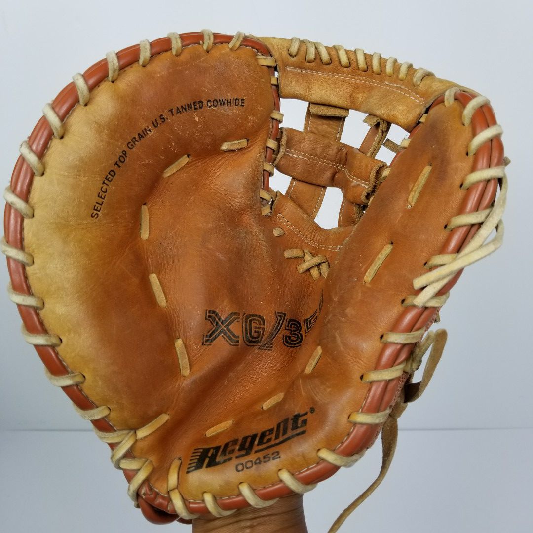 Vintage Regent XG/350 12" Mesh Leather Baseball Softball Glove Left Hand Throw.$40