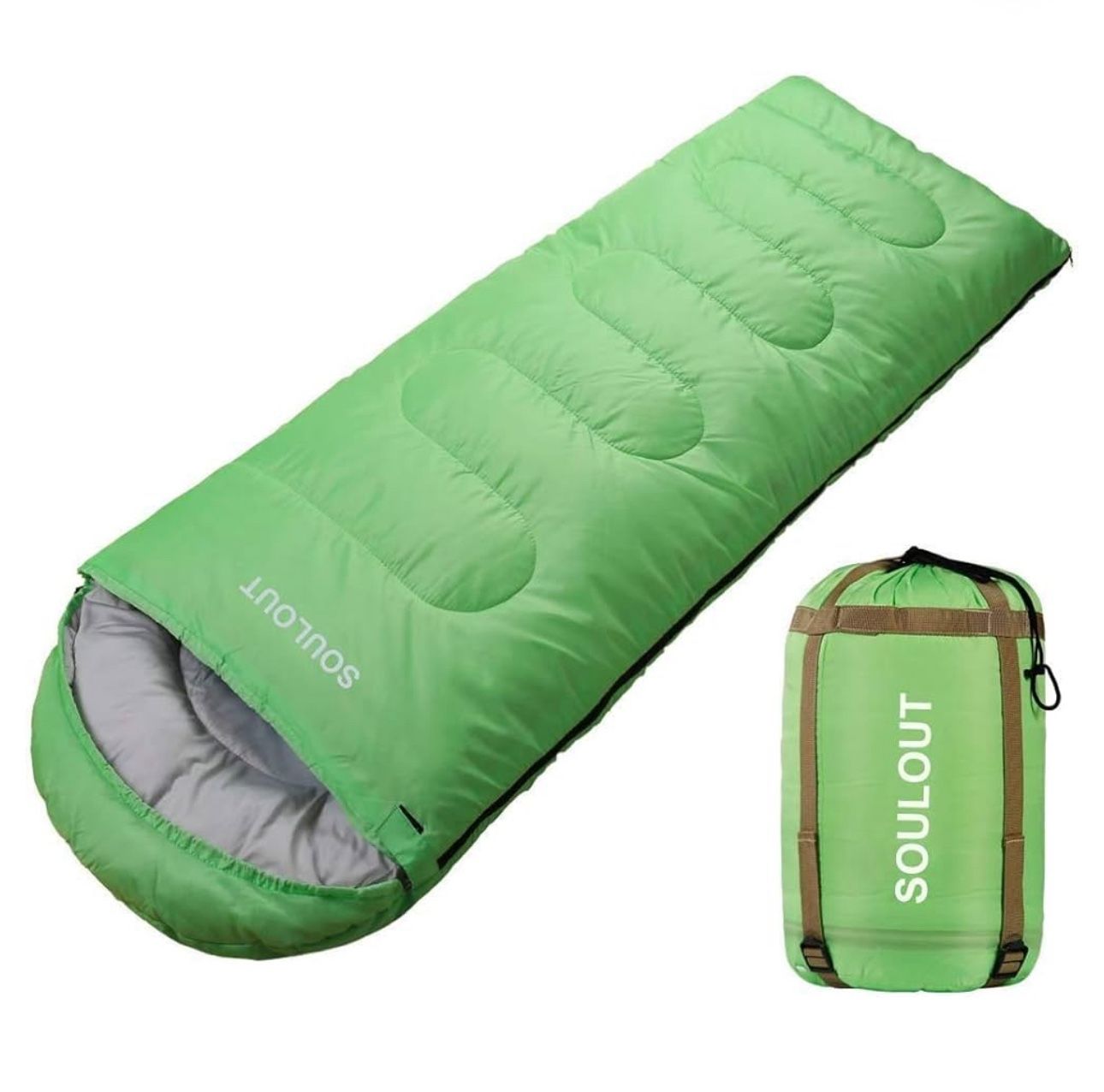 Sleeping Bag,3-4 Seasons Warm Cold Weather Lightweight, Portable, Waterproof Sleeping Bag with Compression Sack for Adults & Kids - Indoor & Outdoor: