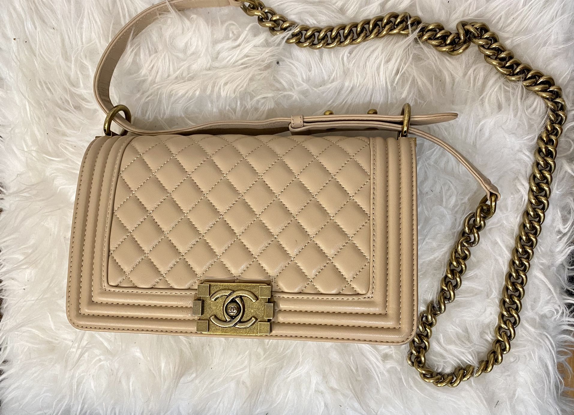 Beige Chanel Purse Like New