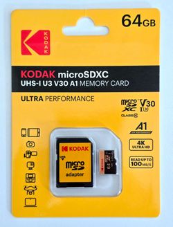 Kodak 64GB MicroSD Cards (many available)