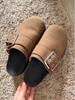 Ganni Buckle Platform Clog