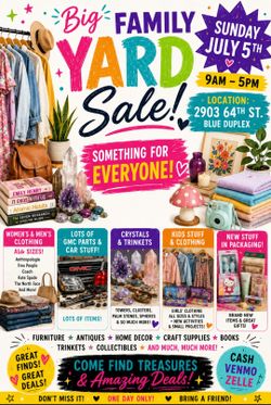 FAMILY YARD SALE