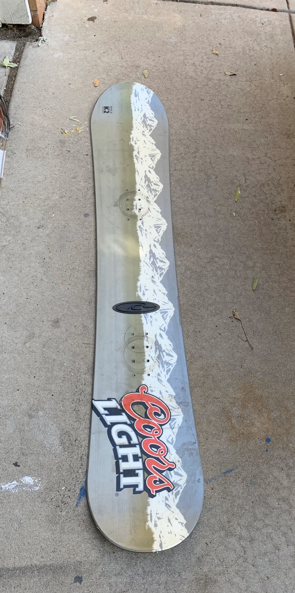 Coors light k2 snowboard